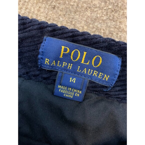 Polo Ralph Lauren Pants Boys 14 Slim Fit Straight Leg Black Cotton Chino Preppy - Picture 7 of 8